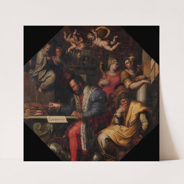 Cosimo studies the taking of Siena (1563 - 1565) by Giorgio Vasari