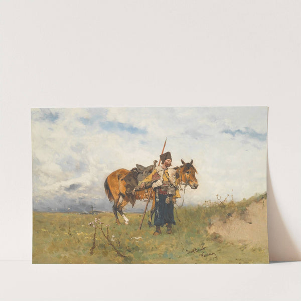 Cossack Watchman by Jozef Brandt