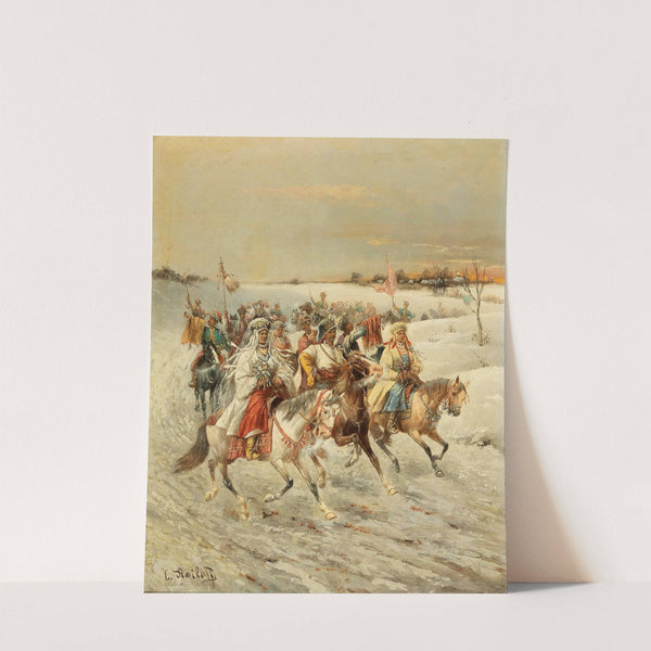 Cossack Wedding by Adolf Baumgartner-Stoiloff