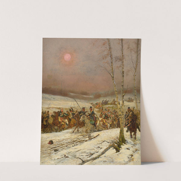 Cossacks Attacked By The Guard Of Honor During Napoleon's Russian Campaign by Jean-Baptiste Édouard Detaille