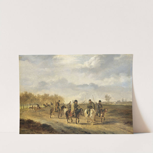 Cossacks on a country Road near Bergen in North Holland, 1813 by Pieter Gerardus van Os
