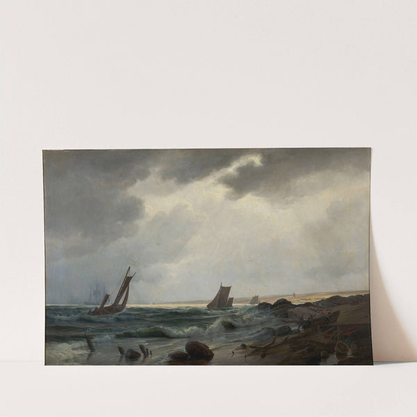 Costal scene north of Aarsdale (1869) by Holger Drachmann