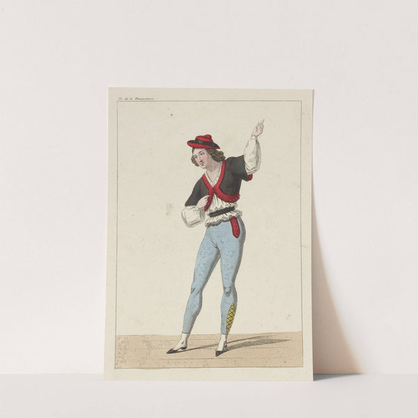 Costume de Perrot, rôle de Zingaro, dans la pièce de ce nom, opéra, Th. de la Renaissance (1840) by Martinet-Hautecoeur