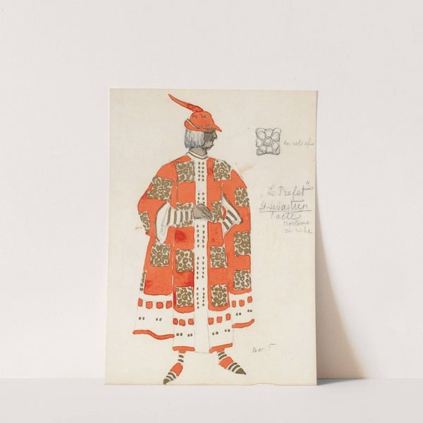 Costume Design For Act I Of The Martyrdom Of St. Sebastian by Léon Bakst