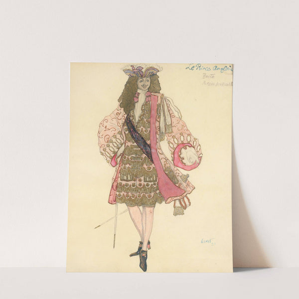 Costume Design For Act Ii Of Le Prince Anglais by Léon Bakst