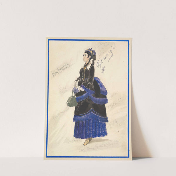 Costume Design for 'Fifth Ballet Girl' (Long Black Gown) by Percy Anderson