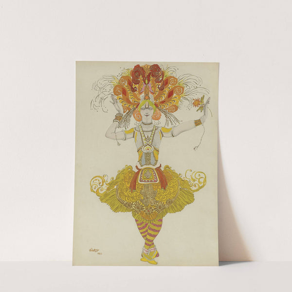 Costume Design For Firebird by Léon Bakst