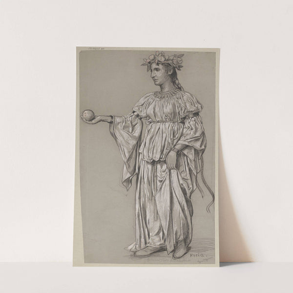 Costume Design for Freyja (1895 - 1897) by Hans Thoma