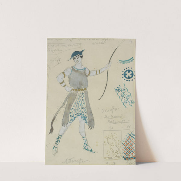 Costume design for Hyppolite by Léon Bakst