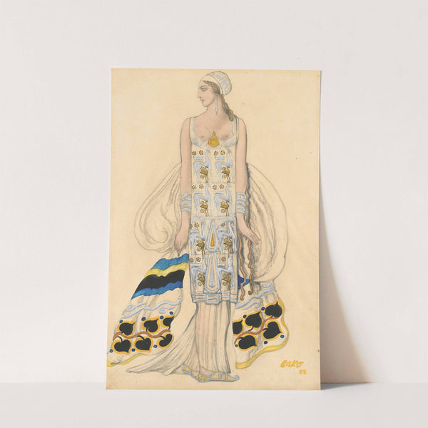 Costume Design For Ida Rubinstein In Phèdre by Léon Bakst