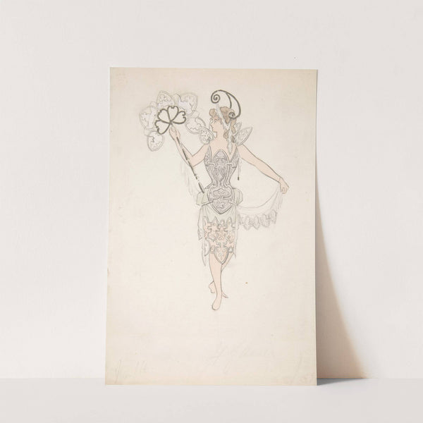 Costume Design for Lady with a Fan by Basil Crage