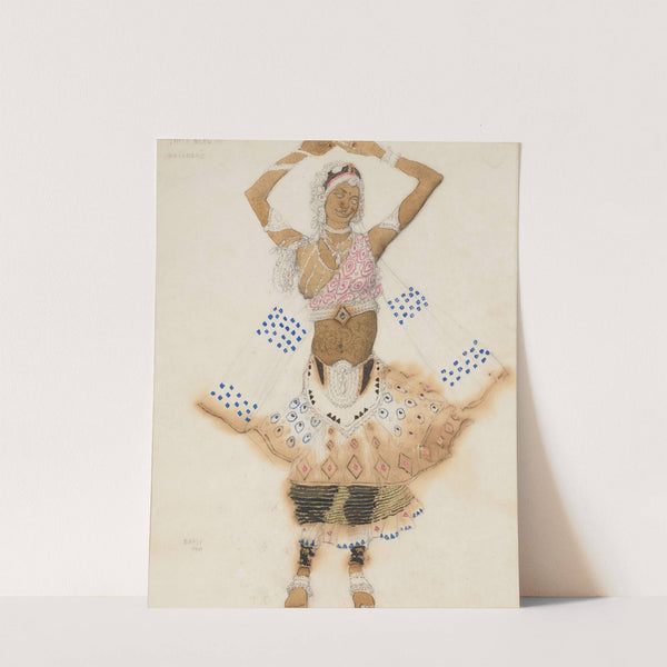 Costume design for 'Le Dieu Bleu'; Bayadère by Léon Bakst
