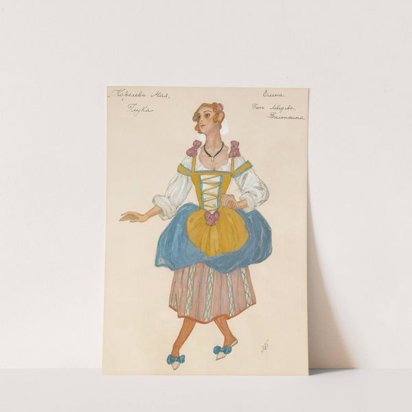 Costume Design For The May Queen I by Alexander Yakovlevich Golovin