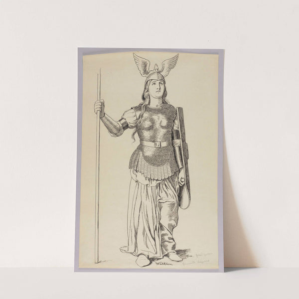 Costume Design for Valkyrie (1896) by Hans Thoma