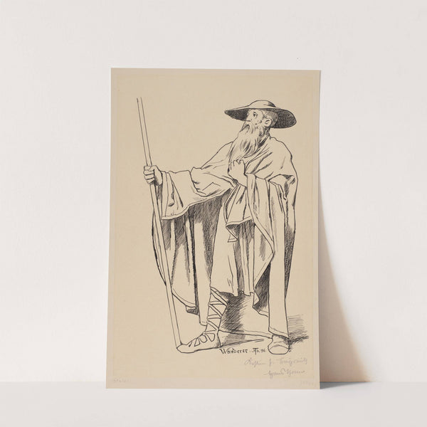 Costume Design for Wotan as the Wanderer (1896) by Hans Thoma