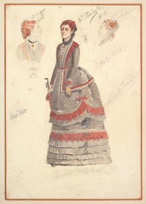 Costume Designs for ‘Mrs. Stonington’ for Act I and Act III