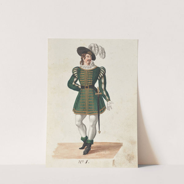 Costume designs for the ballet La Pastorella Svizzera Pl.1 by Vincenzo Battistini