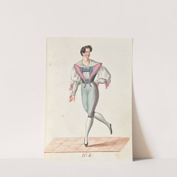 Costume designs for the ballet La Pastorella Svizzera Pl.6 by Vincenzo Battistini