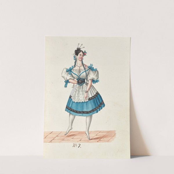 Costume designs for the ballet La Pastorella Svizzera Pl.7 by Vincenzo Battistini