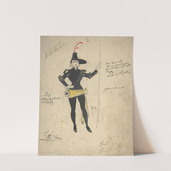 Costume Drawing for Little John by Phil May