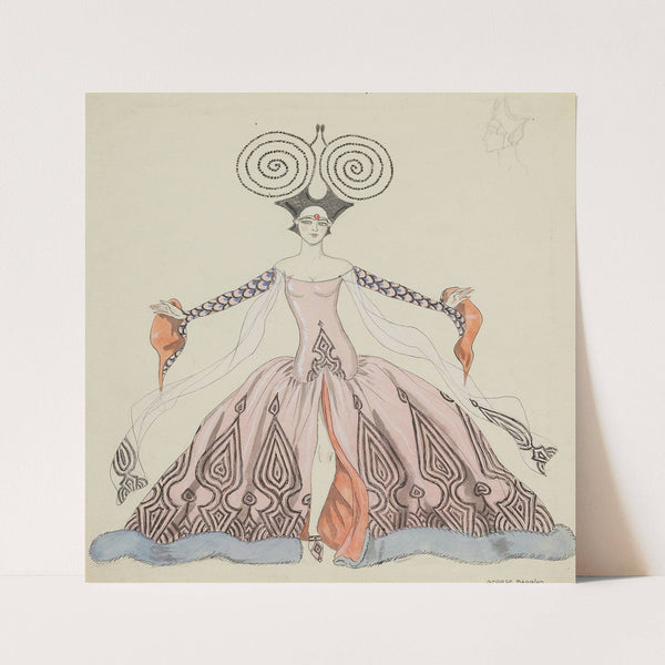 Costume Drawing by George Barbier