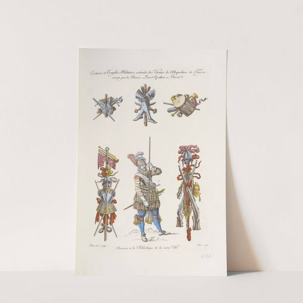 Costume et trophés militaires extraits des vitraux de l'arquebuse de Troyes by Nicolas Xavier Willemin