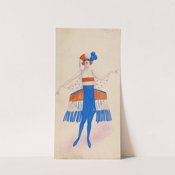 Costume for girls in red, white, and blue (1922) by Will R. Barnes