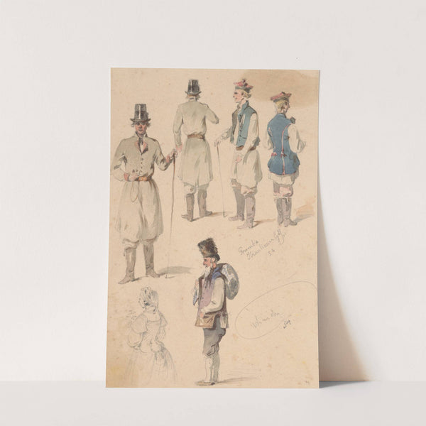 Costume Study by Friedrich Carl von Scheidlin
