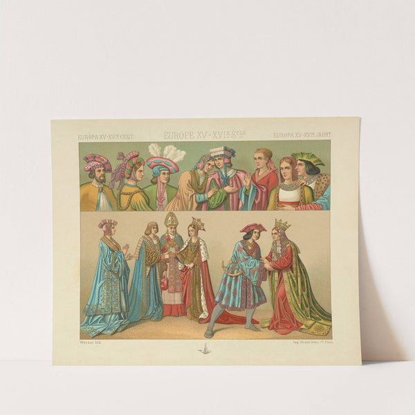 Costumes civils de la fin du XVe siecle (1876-1888) by Auguste Racinet