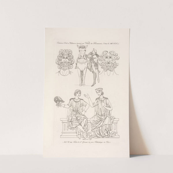 Costumes civils et militaires dessinés par Wilars de Honnecort (dans le XIIIe. siècle.) by Nicolas Xavier Willemin