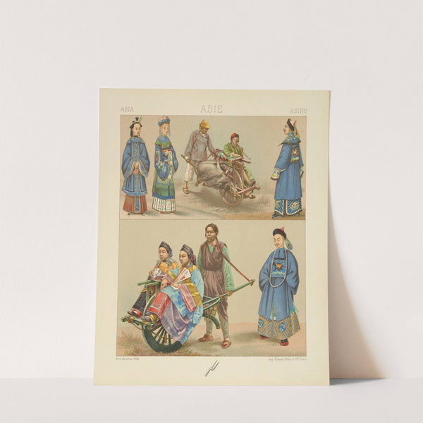 Costumes, condition de la femme, l’omnibus (1876-1888) by Auguste Racinet