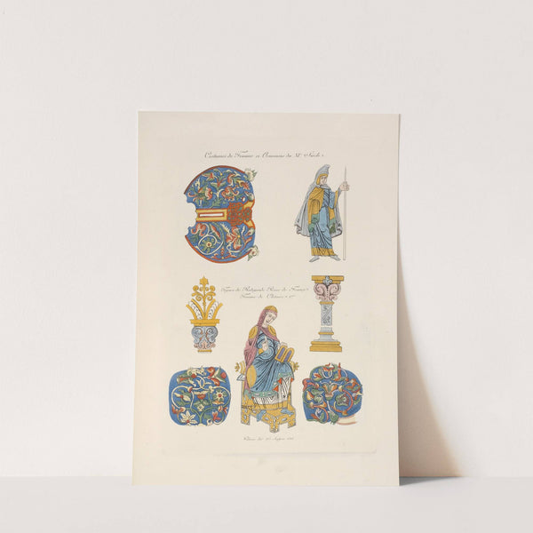 Costumes de femme et ornemens du XIe. siècle. by Nicolas Xavier Willemin