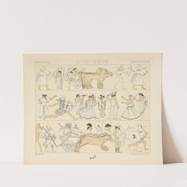 Costumes de guerre et autres, chariots divers (1876-1888) by Auguste Racinet