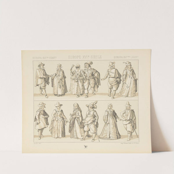 Costumes de la fin du XVIe siecle du commencement du XVIIe (1876-1888) by Auguste Racinet