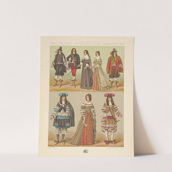 Costumes de la noblesse 1646-1670 – les rois de la mode (1876-1888) by Auguste Racinet