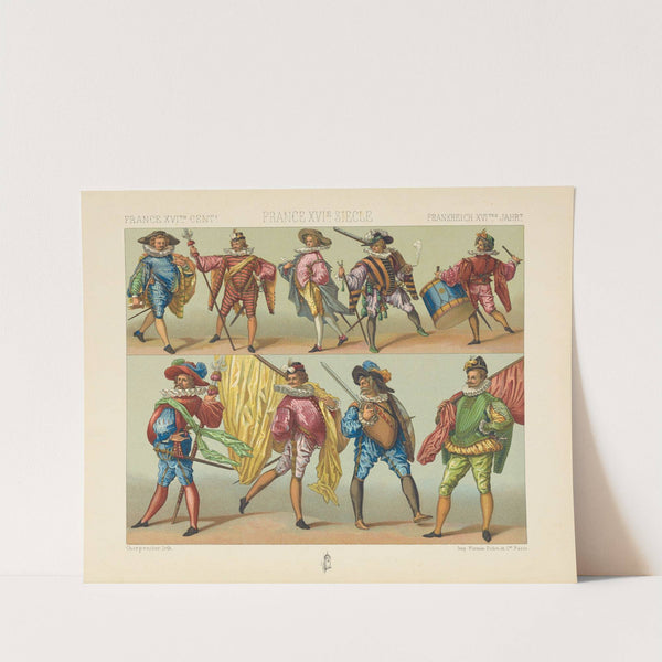 Costumes de l’infanterie sous Henri III (1876-1888) by Auguste Racinet