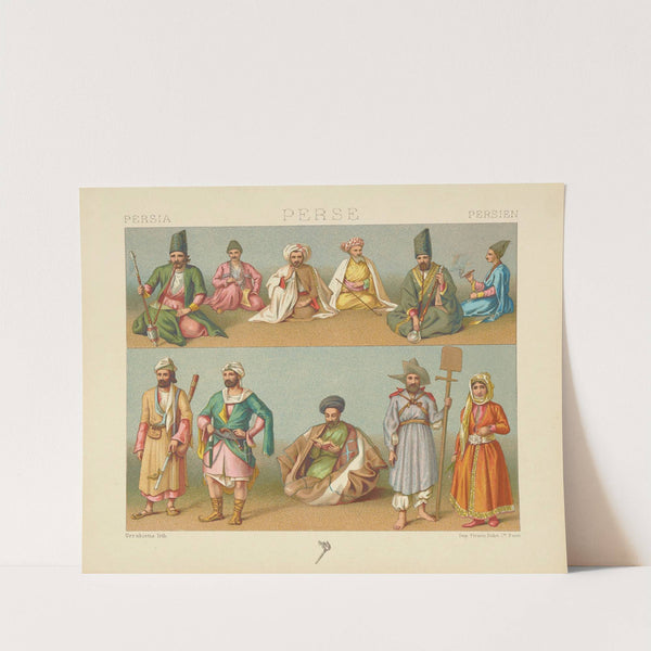 Costumes divers – fumeurs (1876-1888) by Auguste Racinet