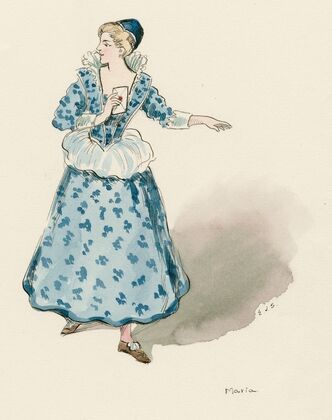 Costumes for Merchant of Venice, Merry wives of Windsor, and Twelfth night Pl.01 (19th Century)