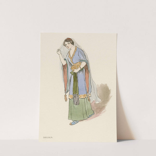 Costumes for Merchant of Venice, Merry wives of Windsor, and Twelfth night Pl.06 (19th Century) by E.J.S.