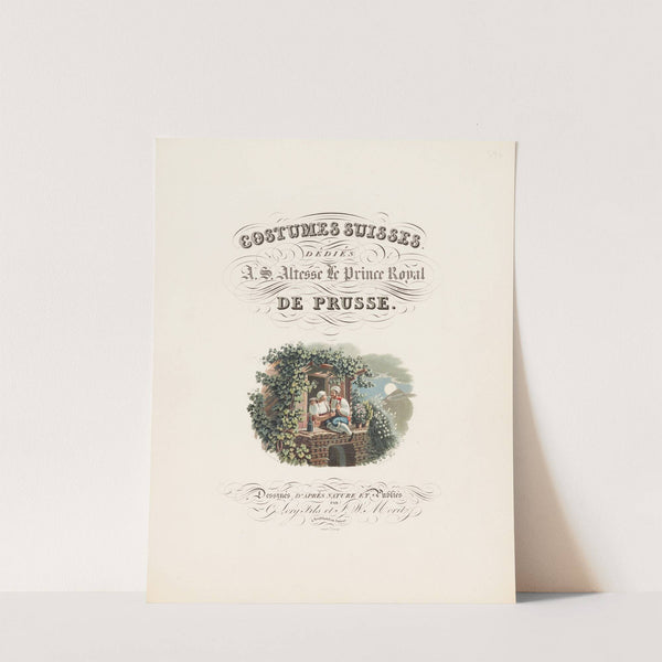 Costumes suisses (Frontispiz) (1824) by Gabriel Lory the Younger