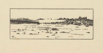 Côte de Roscoff, Marée basse (1904)