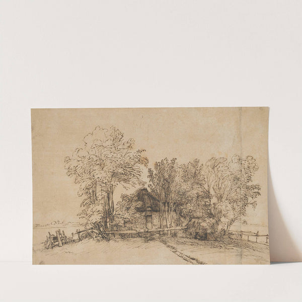 Cottage among Trees by Rembrandt van Rijn