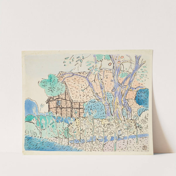 Cottage and garden by Raymond McIntyre