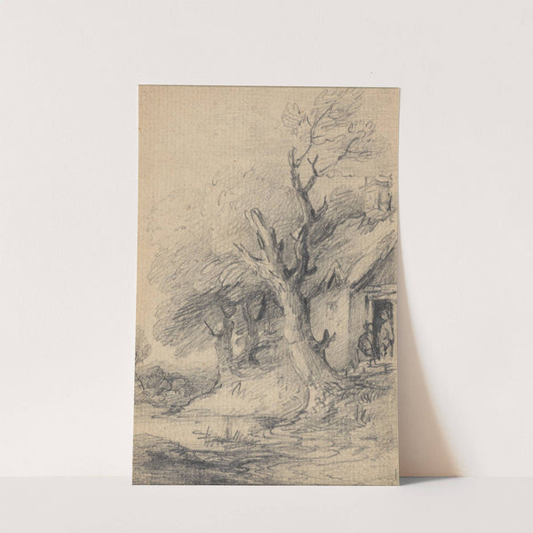 Cottage and trees by Gainsborough Dupont