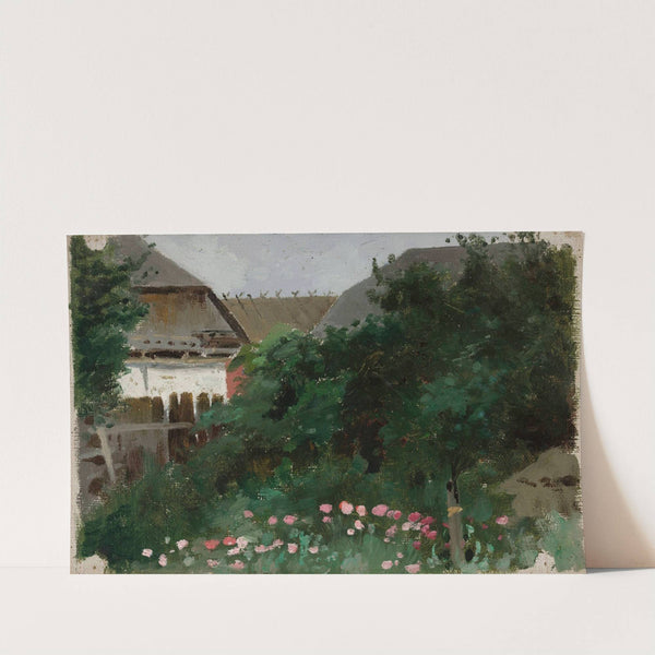 Cottage in the garden in Przełęk by Zdzisław Jasiński