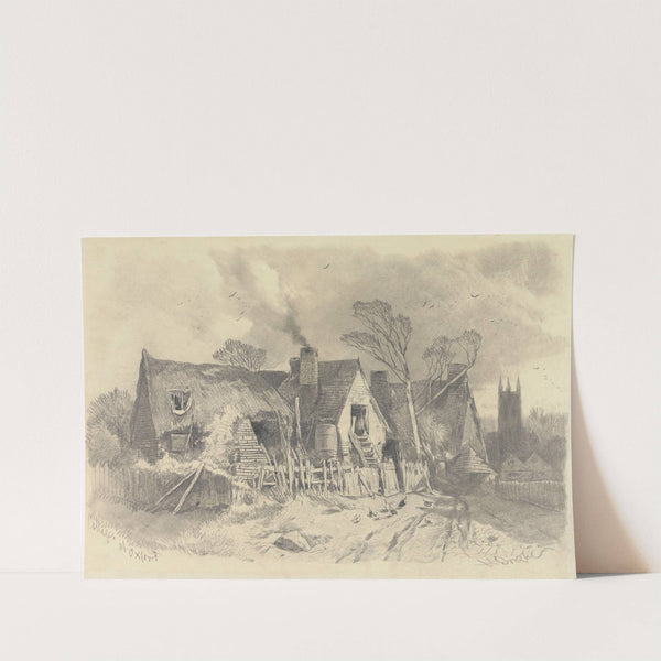 Cottages at Oxford by Henry Bright