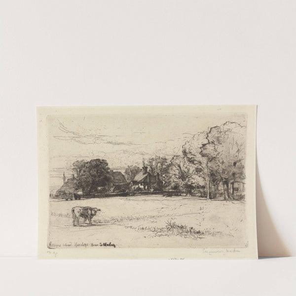 Cottages behind Horsley’s House (1865) by Francis Seymour Haden