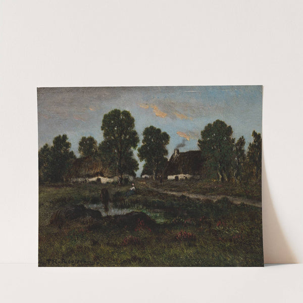 Cottages Near Larchant by Théodore Rousseau