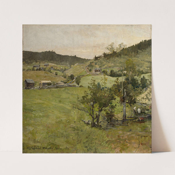 Cotters’ farms by Gerhard Munthe