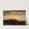 Coucher de soleil (1850-1860) by Félix Ziem